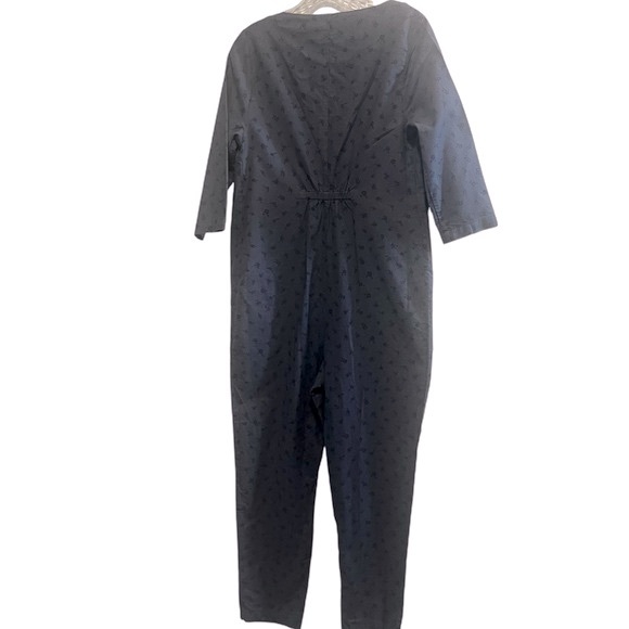 THE NINES by HATCH Button-Front Floral Maternity Jumpsuit - Picture 10 of 16